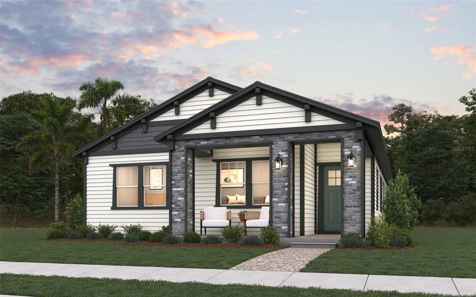 Front exterior of a new home in , St. Cloud, FL, highlighting curb appeal (Image 1). Front exterior of a new home in , St. Cloud, FL, highlighting curb appeal (Image 1).