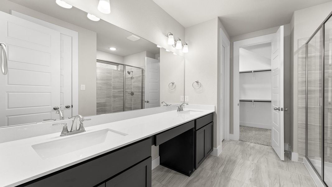 Furnished interior view inside a new home in Hillside Village 40s, Celina (Image 11). Furnished interior view inside a new home in Hillside Village 40s, Celina (Image 11).