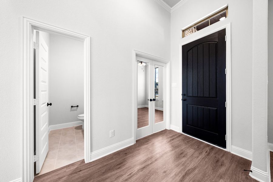 Spacious, unfurnished interior of a new home in Forest Ridge Estates, Greenville (Image 27). Spacious, unfurnished interior of a new home in Forest Ridge Estates, Greenville (Image 27).