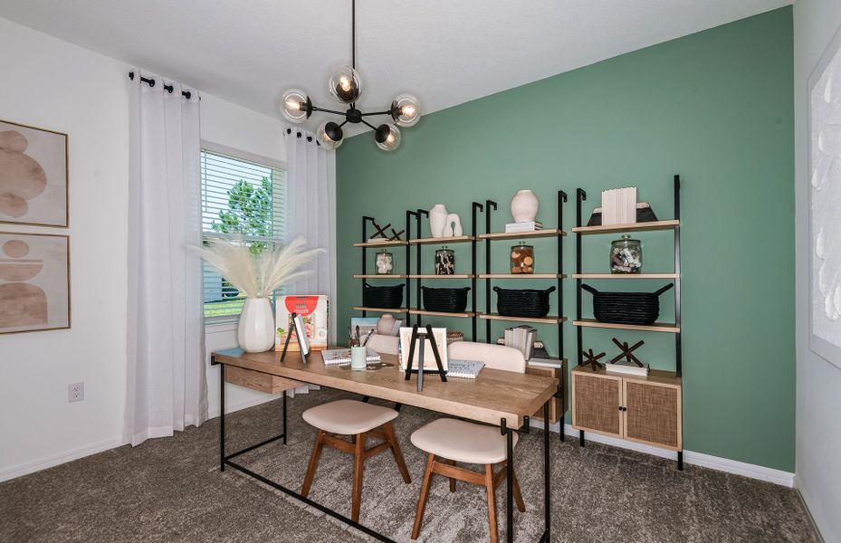 Furnished interior view inside a new home in Del Webb Stone Creek, Ocala (Image 3).