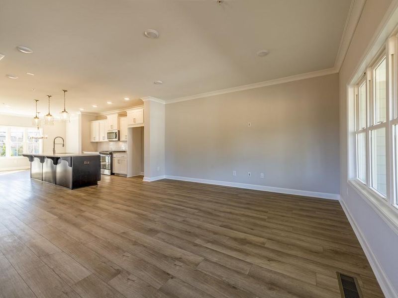 Spacious, unfurnished interior of a new home in Townes at South Main, Kennesaw (Image 7).