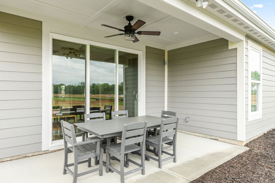Representative exterior details of a home built from the Wilmington by Fischer Homes in Easton Park, Dallas (Image 3).