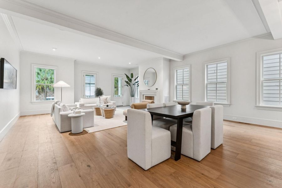 Furnished interior view inside a new home in , Charleston (Image 11).