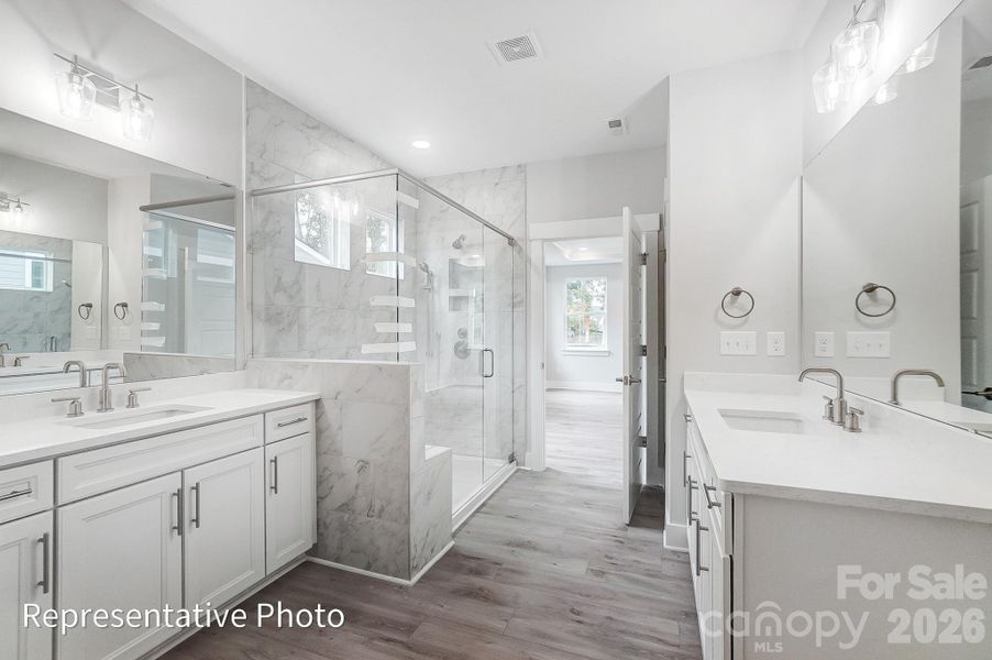 Furnished interior view inside a new home in Founders Landing | 55+ Community, Gastonia (Image 6).