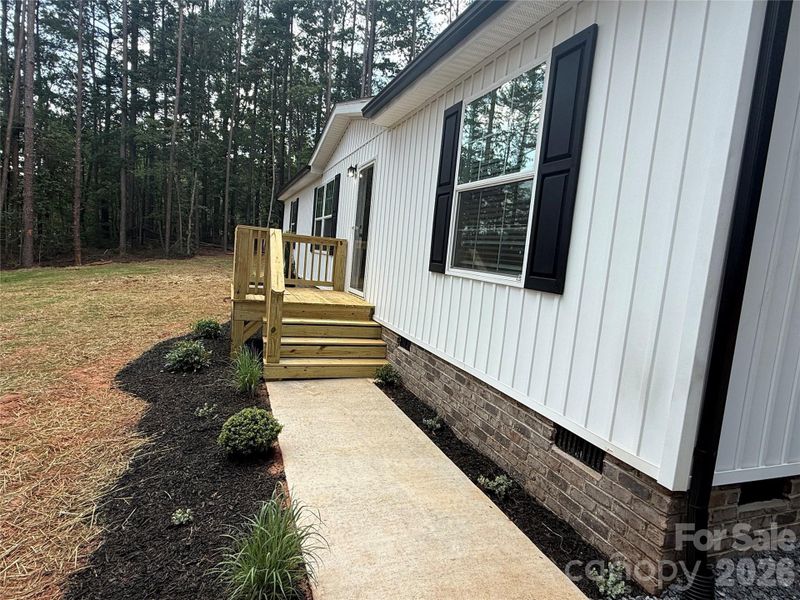 Exterior details and patio area of a home in , Morganton (Image 13). Exterior details and patio area of a home in , Morganton (Image 13).