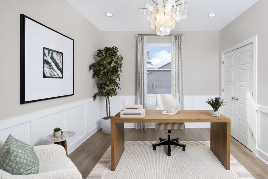 Representative furnished interior of a home built from the Appalachian by Mattamy Homes in Bloom, Fuquay Varina (Image 13).