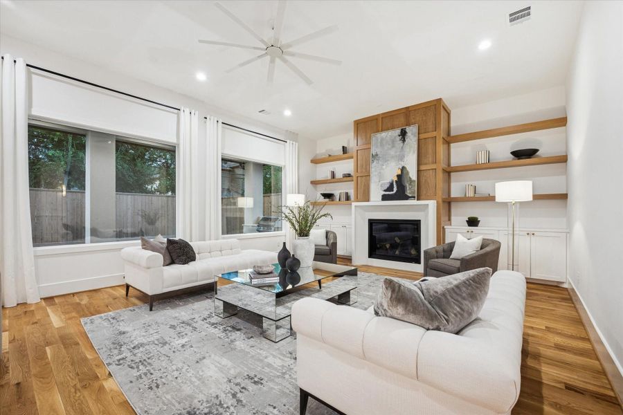 Furnished interior view inside a new home in , Houston (Image 36).