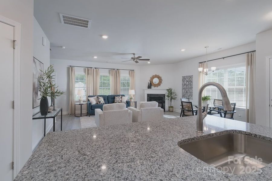 Furnished interior view inside a new home in Pine Trace, Gastonia (Image 7). Furnished interior view inside a new home in Pine Trace, Gastonia (Image 7).