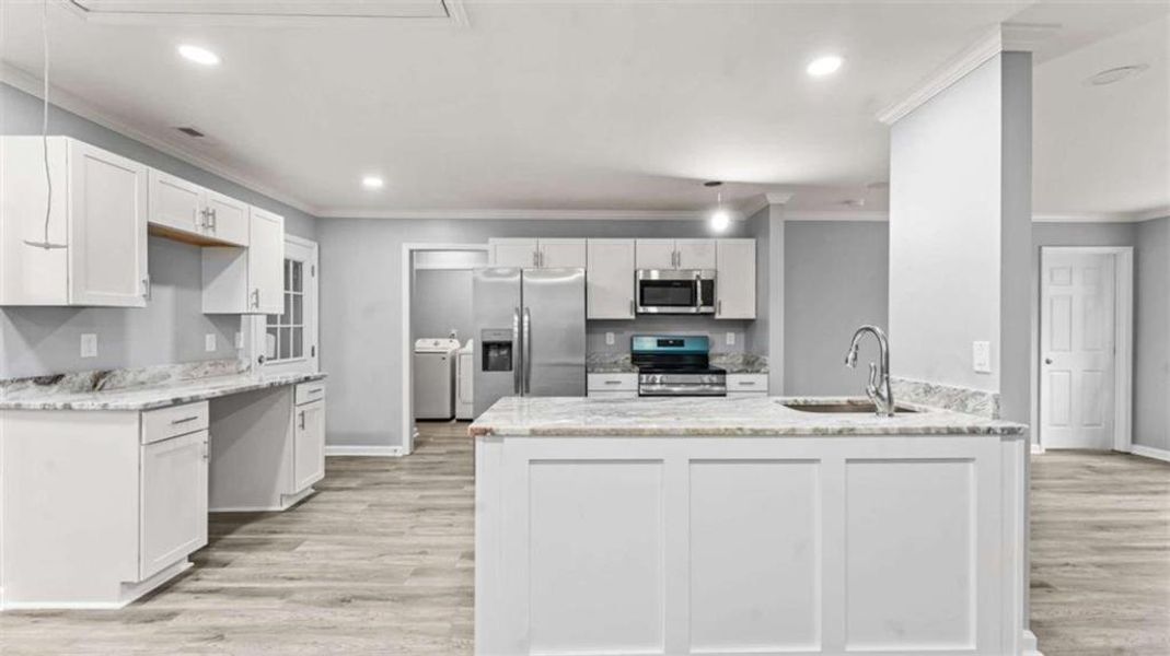 Furnished interior view inside a new home in , Cedartown (Image 5).