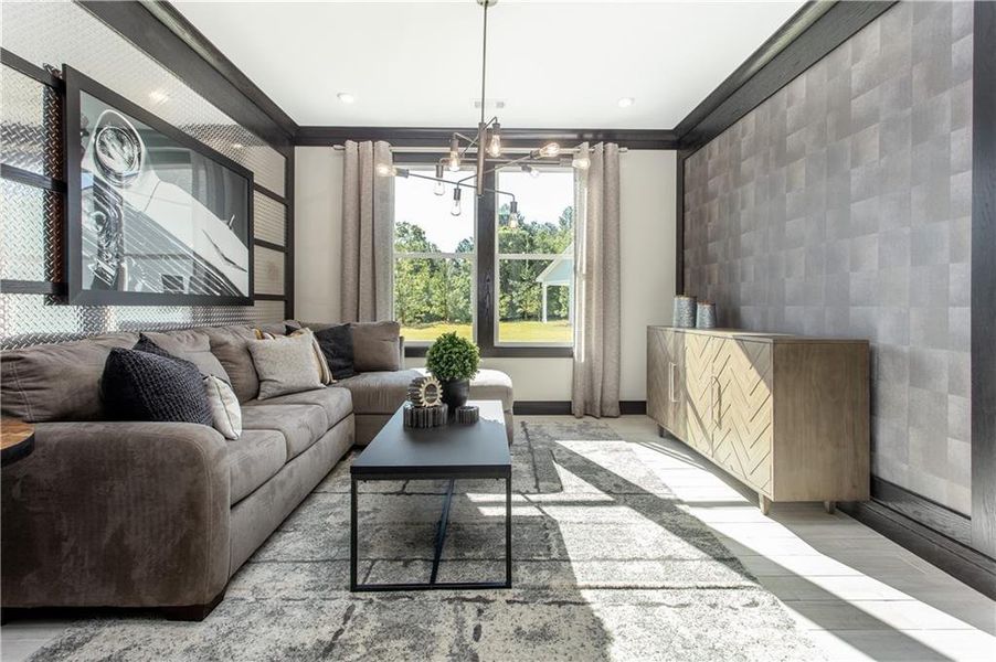 Furnished interior view inside a new home in Cresswind Georgia at Twin Lakes, Hoschton (Image 13).