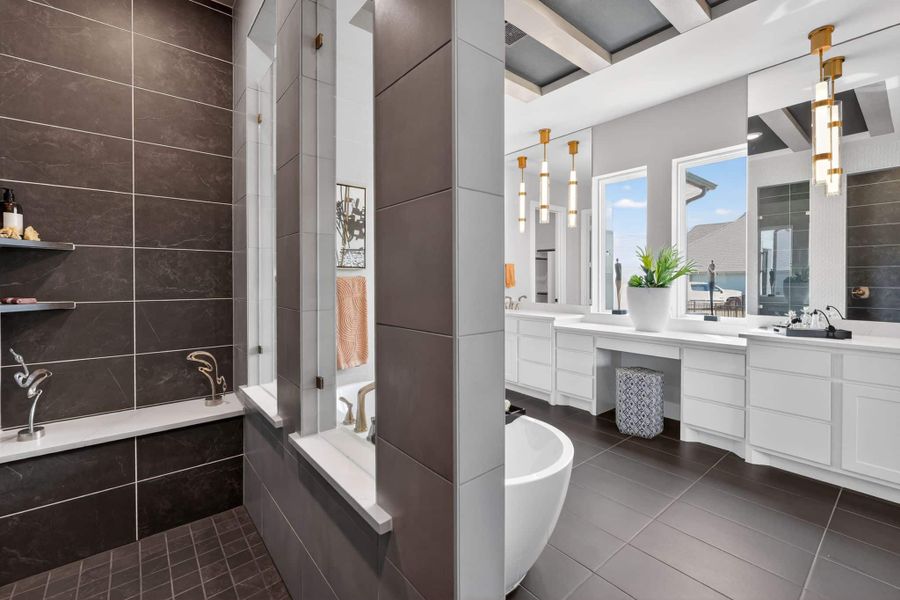 Furnished interior view inside a new home in Highland Crossing, Celina (Image 17).