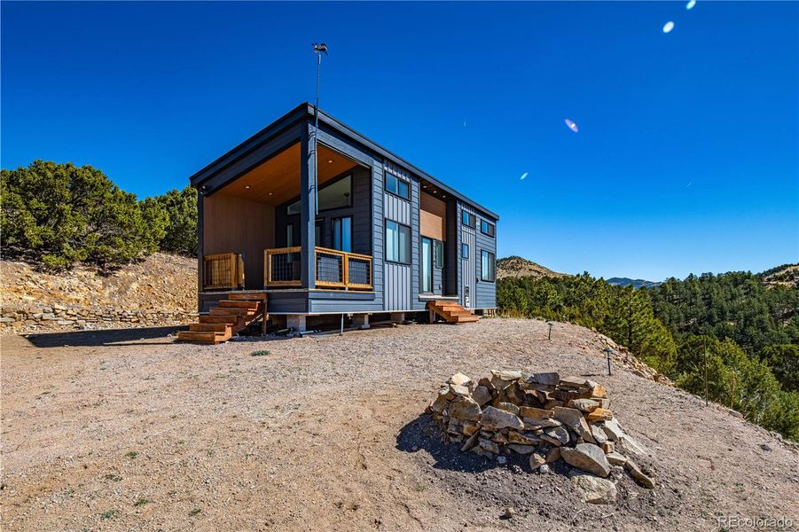 Exterior details and patio area of a home in , Westcliffe (Image 3).