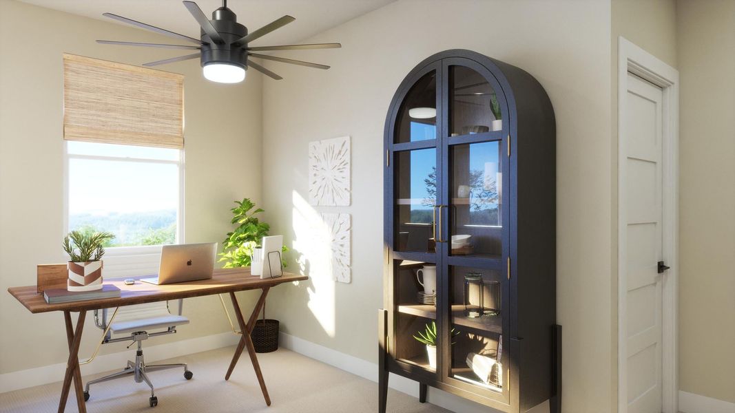 Furnished interior view inside a new home in Ryegrass Collection – Freedom at Anthem, Kyle (Image 3).