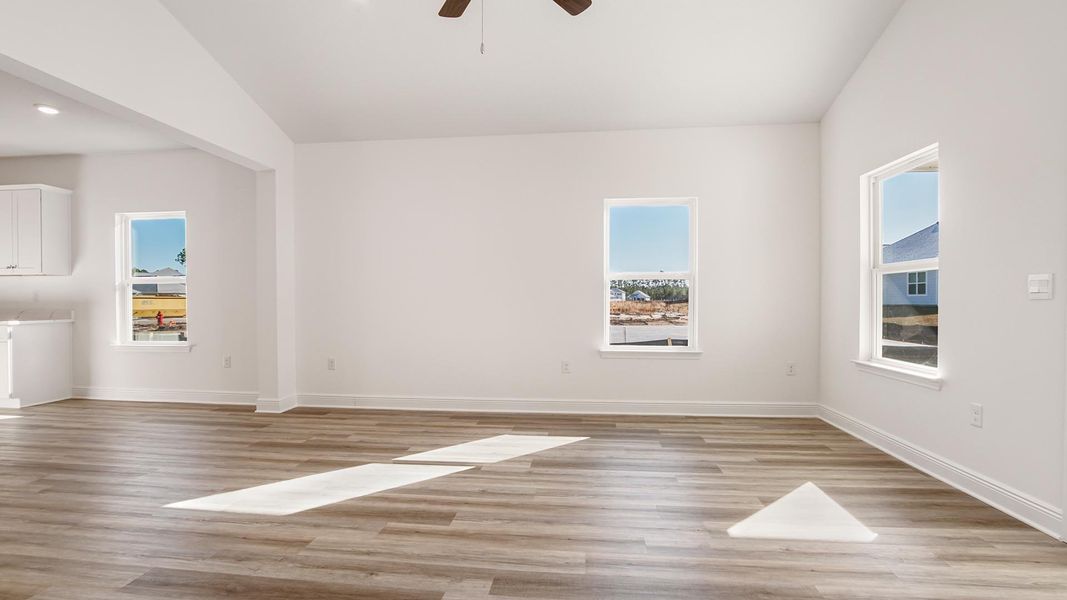 Representative unfurnished interior of a home built from the Oakley by D.R. Horton in Holley Grove at Peach Creek, Santa Rosa Beach (Image 21). Representative unfurnished interior of a home built from the Oakley by D.R. Horton in Holley Grove at Peach Creek, Santa Rosa Beach (Image 21).