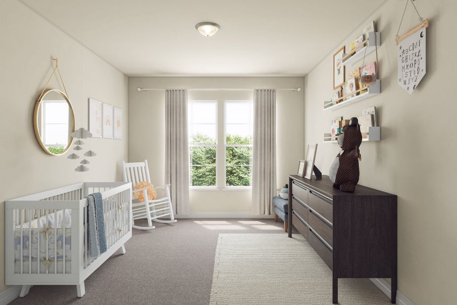 Furnished interior view inside a new home in Mason Woods, Cypress (Image 18). Furnished interior view inside a new home in Mason Woods, Cypress (Image 18).