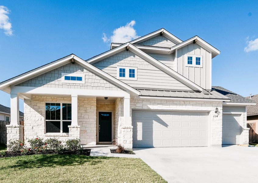 Representative exterior photo of a completed home built from the Bartlett by Steve Klein Custom Builder in TerraVista, Victoria, TX (Image 2). Representative exterior photo of a completed home built from the Bartlett by Steve Klein Custom Builder in TerraVista, Victoria, TX (Image 2).