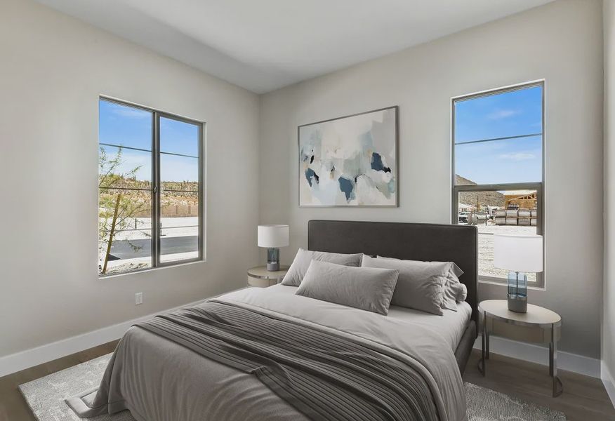 Virtually Staged Ridgecrest Costa Homesite 105 Guest Bed - 8 of 20