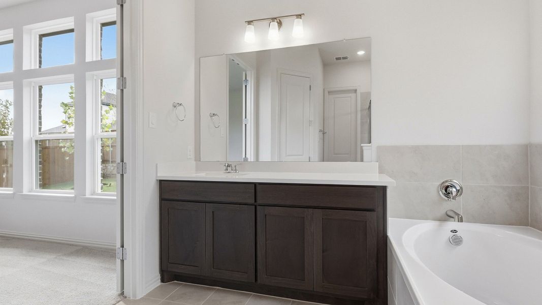 Furnished interior view inside a new home in Anna Ranch, Anna (Image 28). Furnished interior view inside a new home in Anna Ranch, Anna (Image 28).
