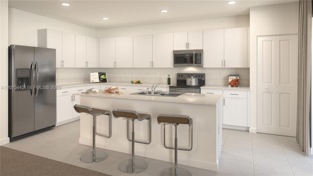 Furnished interior view inside a new home in Wildwood Groves, Miami (Image 4).