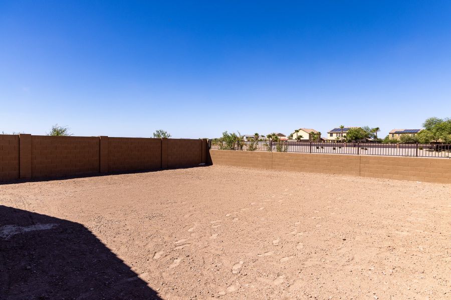 Exterior details and patio area of a home in Rancho Santa Rosa, Maricopa (Image 25).