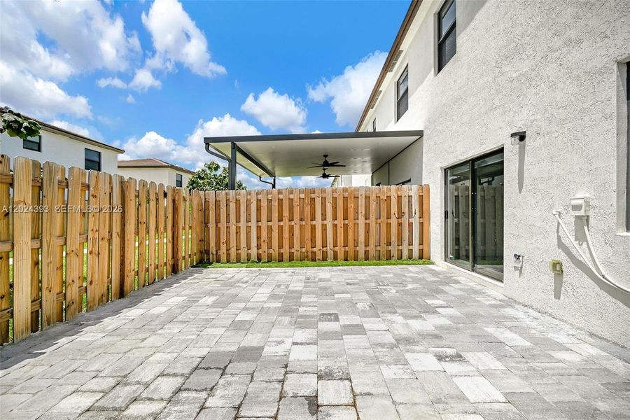 Exterior details and patio area of a home in , Miami (Image 35). Exterior details and patio area of a home in , Miami (Image 35).