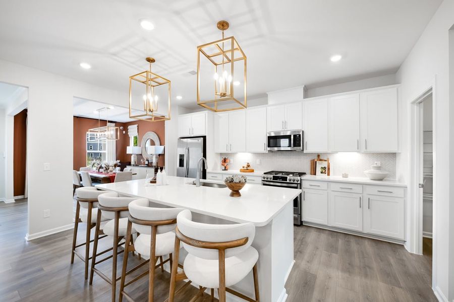 Furnished interior view inside a new home in Silverstone, Knightdale (Image 15).