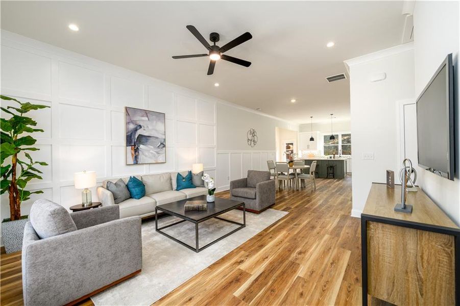 Furnished interior view inside a new home in , Atlanta (Image 18).
