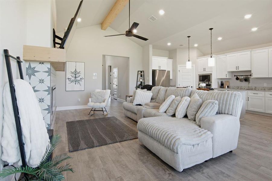 Furnished interior view inside a new home in , Burleson (Image 8).