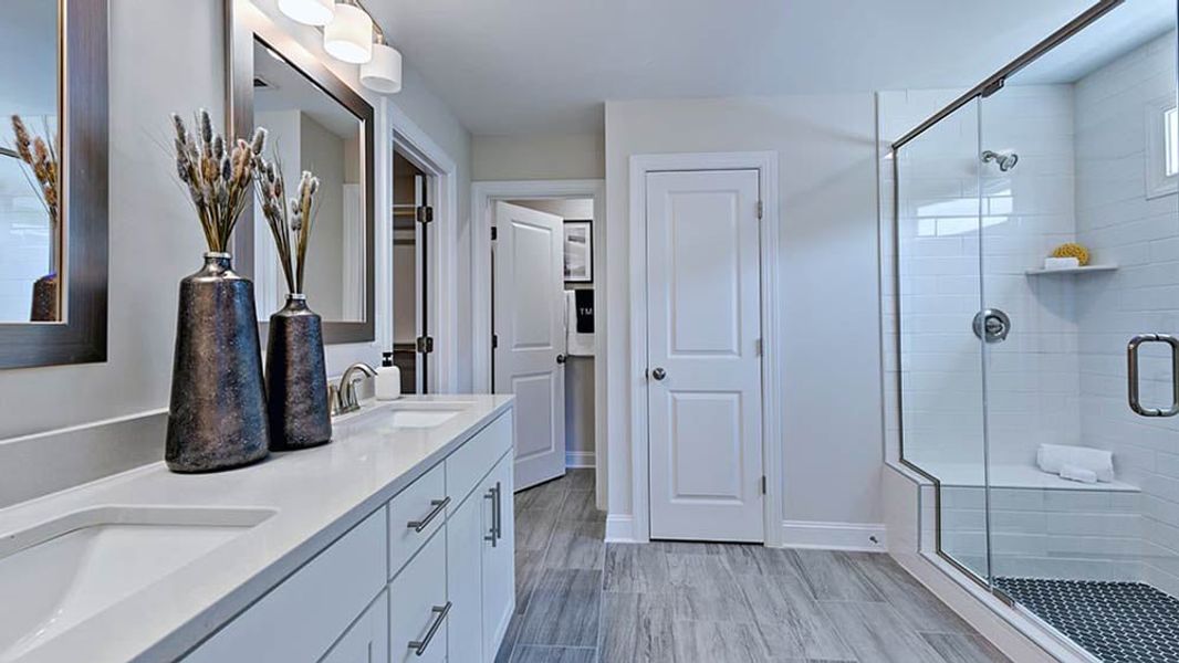Furnished interior view inside a new home in Bridgeberry, Holly Springs (Image 7).