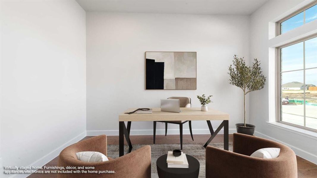 Furnished interior view inside a new home in Terraces 72', Rockwall (Image 8).