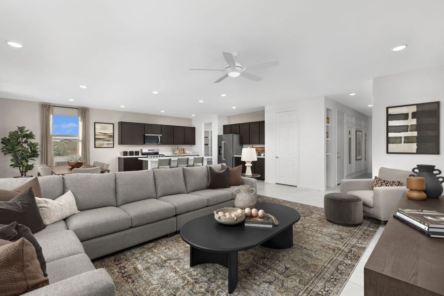 Representative furnished interior of a home built from the Toffee by Mattamy Homes in Baker Farms, Phoenix (Image 7).