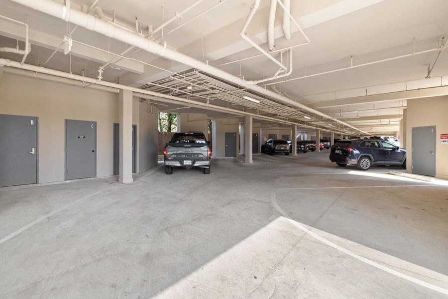 View of parking garage