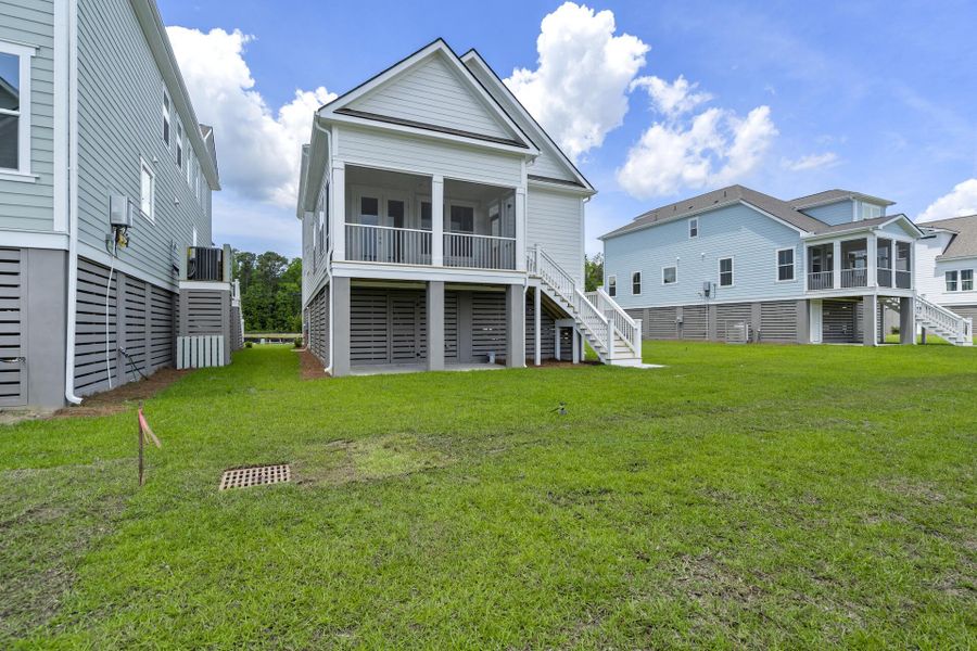 Exterior details and patio area of a home in Miller's Crossing, Johns Island (Image 4). Exterior details and patio area of a home in Miller's Crossing, Johns Island (Image 4).