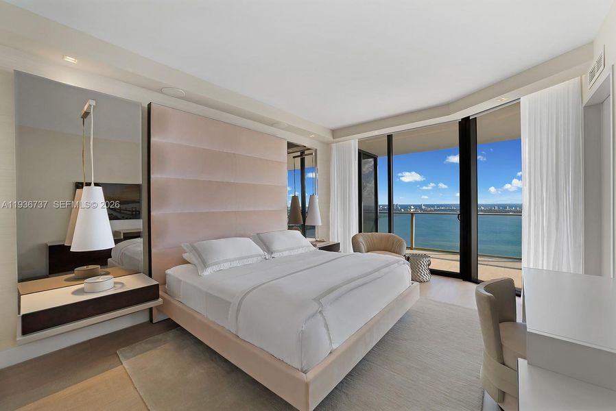 Furnished interior view inside a new home in , Miami (Image 9).