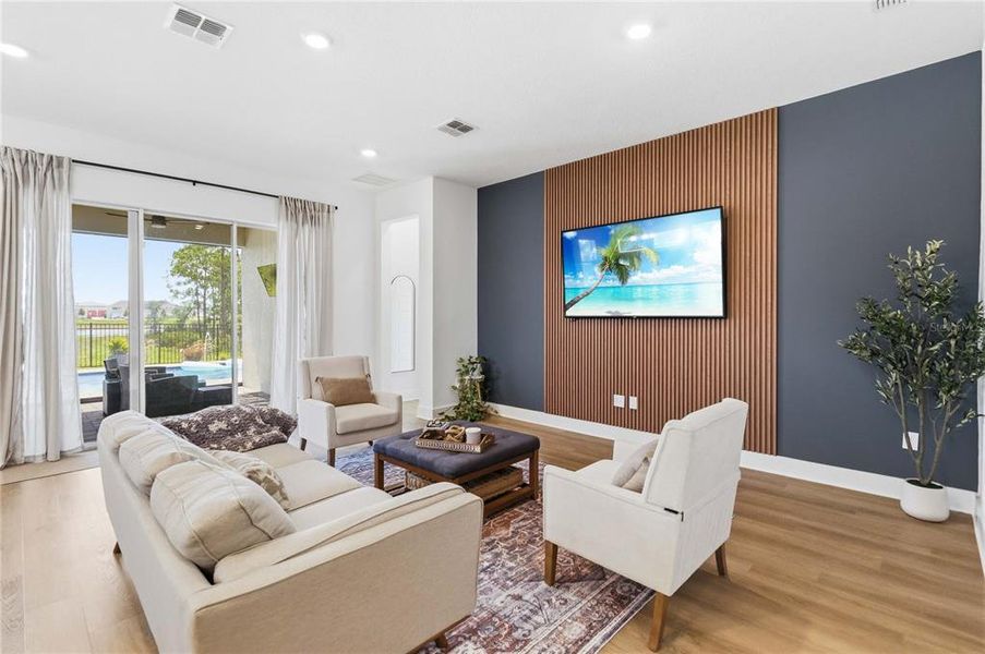 Furnished interior view inside a new home in , Winter Garden (Image 12). Furnished interior view inside a new home in , Winter Garden (Image 12).