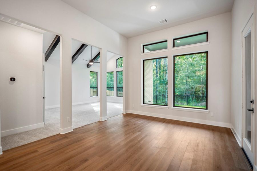 Spacious, unfurnished interior of a new home in The Woodlands Hills, Willis (Image 35). Spacious, unfurnished interior of a new home in The Woodlands Hills, Willis (Image 35).