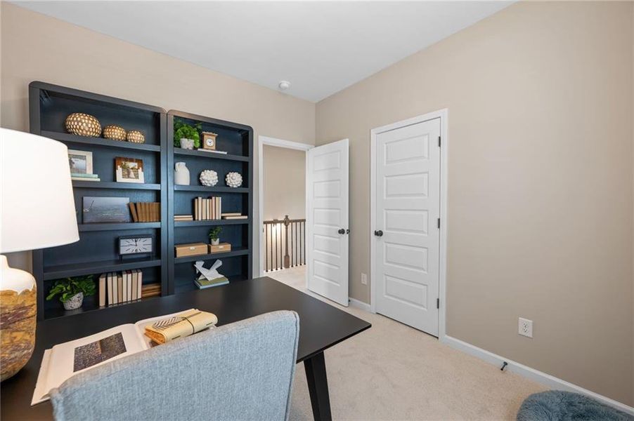 Furnished interior view inside a new home in Townes At The Stiles, Cartersville (Image 23). Furnished interior view inside a new home in Townes At The Stiles, Cartersville (Image 23).