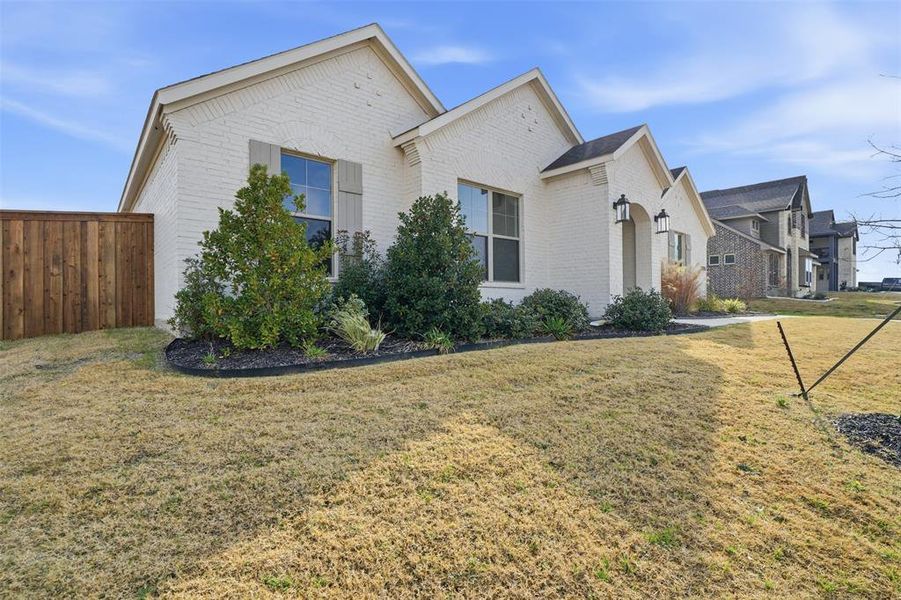 Exterior details and patio area of a home in Wildcat Ridge, Godley (Image 3).