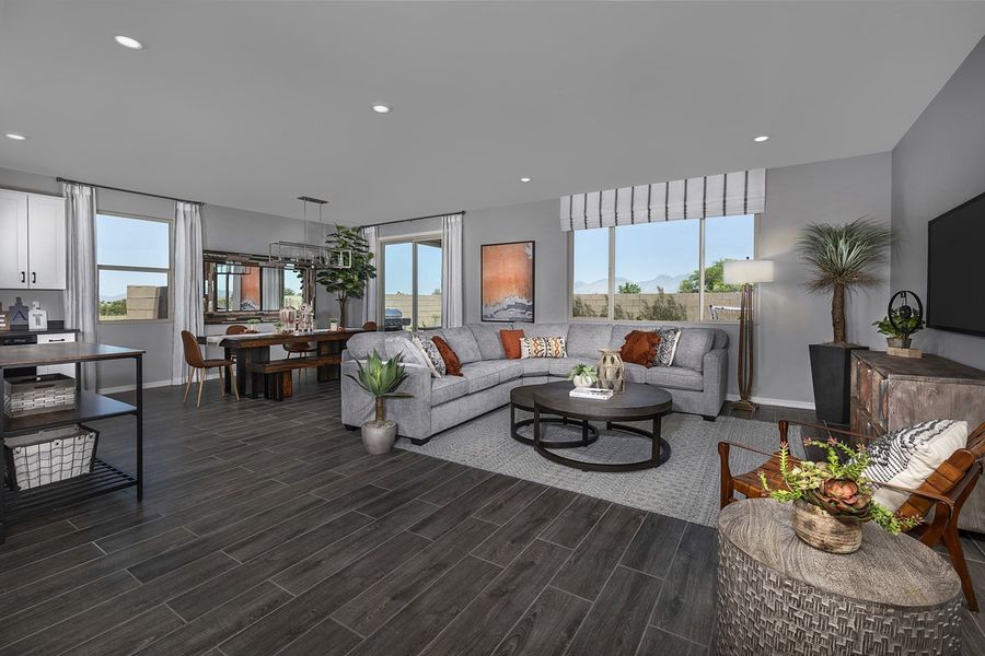 Representative furnished interior of a home built from the Plan 2685 by KB Home in Entrada Del Toro at Rancho Sahuarita, Sahuarita (Image 5).