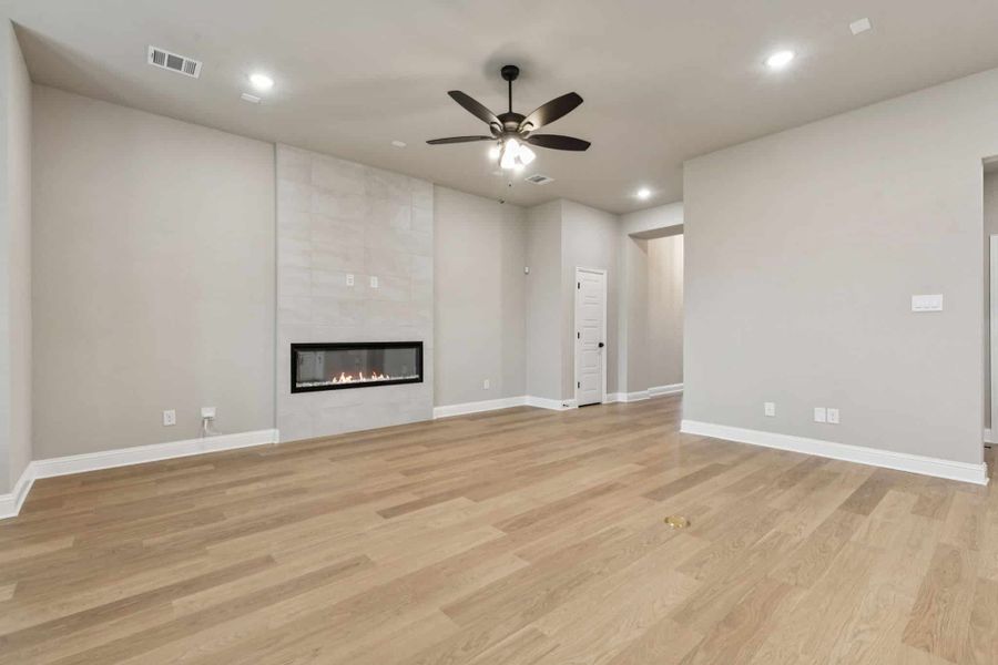Representative unfurnished interior of a home built from the Addison – 50′ Lot by Chesmar Homes in Heartland, Heartland (Image 7).