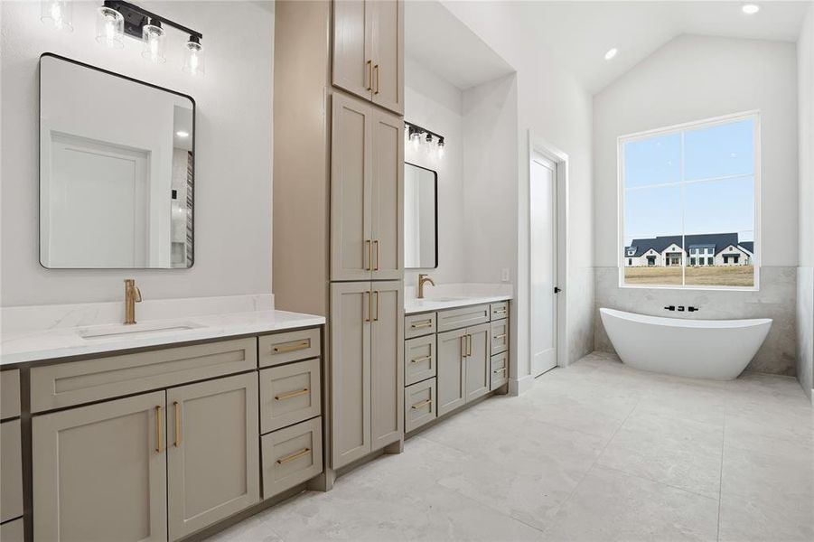 Furnished interior view inside a new home in , Burleson (Image 8).