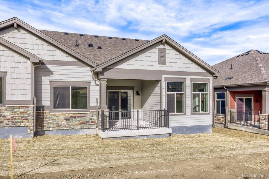 Exterior details and patio area of a home in Knolls, Westminster (Image 3).