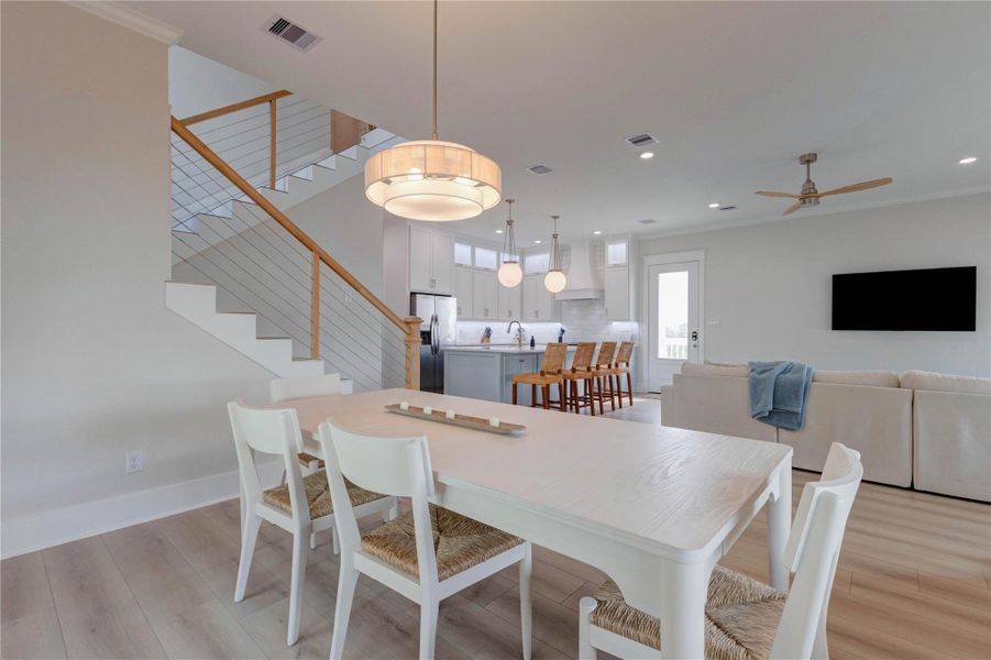 Furnished interior view inside a new home in , Galveston (Image 17).