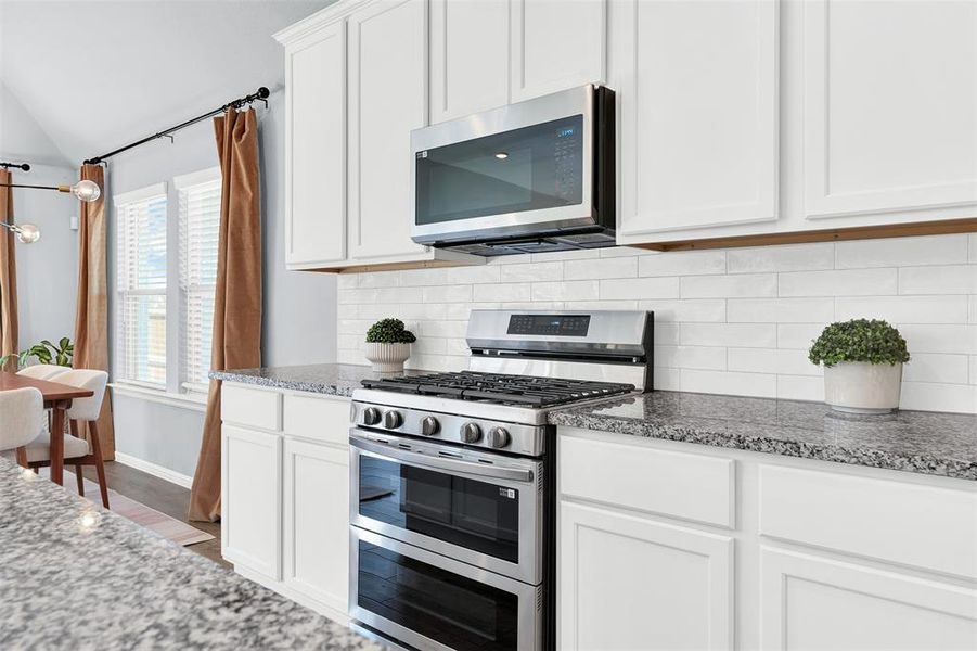 Furnished interior view inside a new home in Woodstone, Providence Village (Image 11). Furnished interior view inside a new home in Woodstone, Providence Village (Image 11).