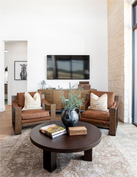 Furnished interior view inside a new home in Hye Springs Ranch, Hye (Image 5).