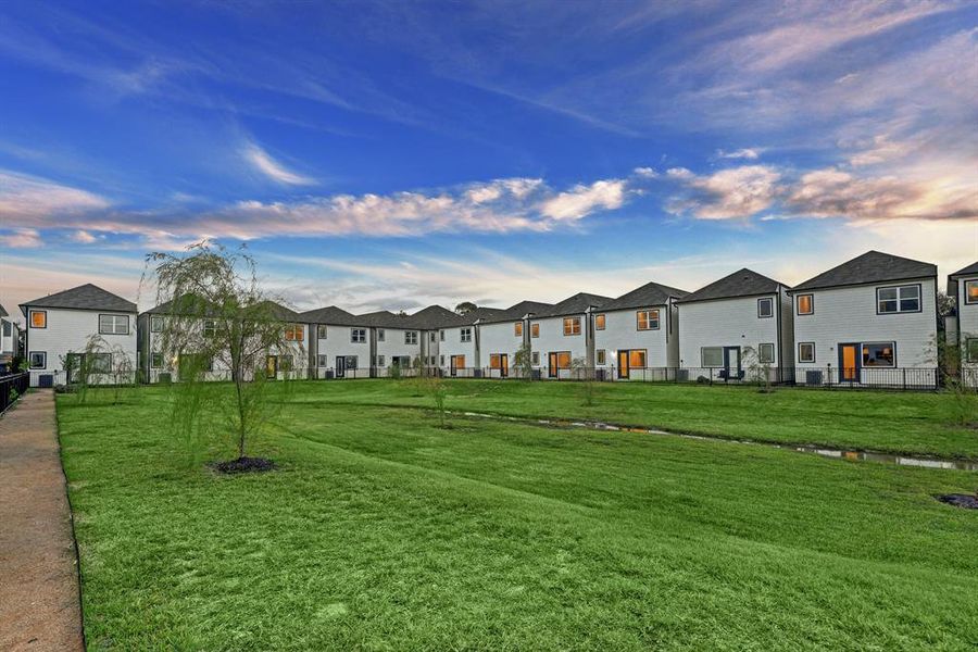 View From Home- - Green Park with walking trail around community.