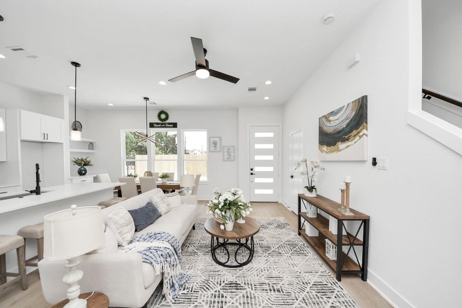 Furnished interior view inside a new home in , Houston (Image 33).