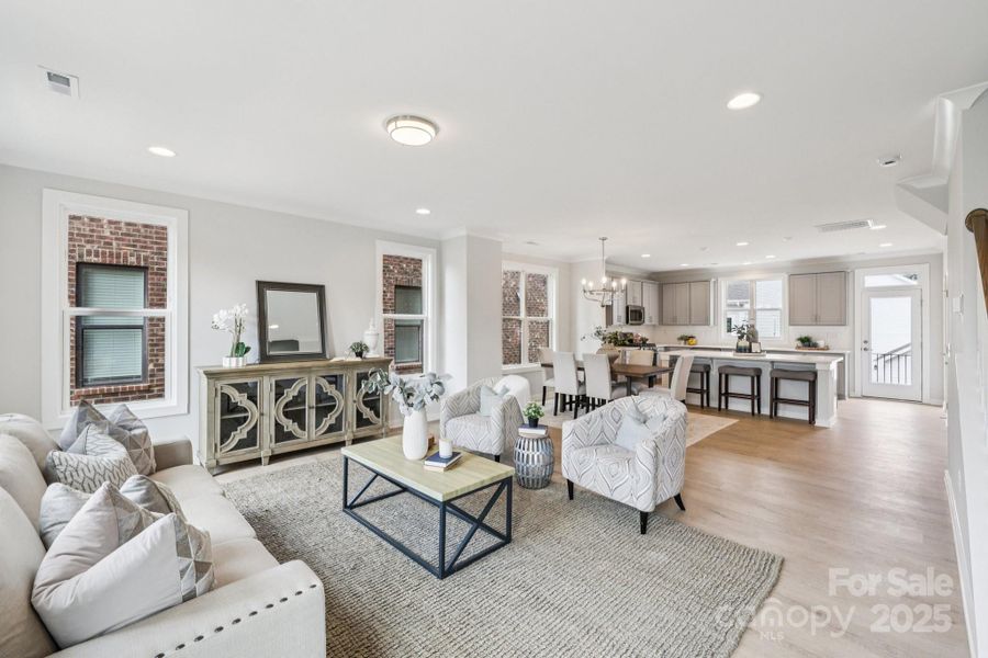 Furnished interior view inside a new home in Walk23, Huntersville (Image 25).
