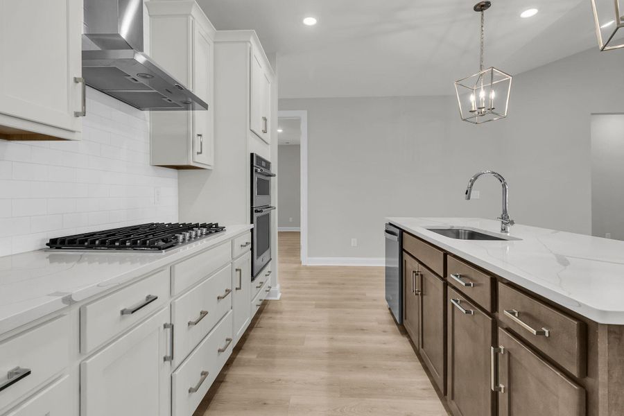 Furnished interior view inside a new home in Tidewater at Lakes of Cane Bay, Summerville (Image 12).