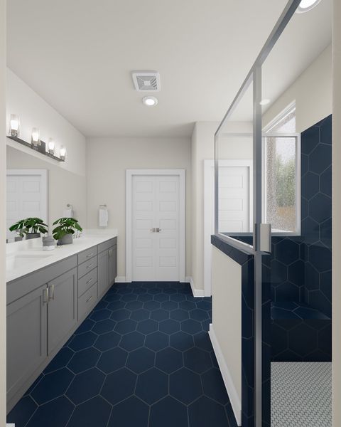 Representative furnished interior of a home built from the Veranda by Tri Pointe Homes in Lariat, Liberty Hill (Image 14).